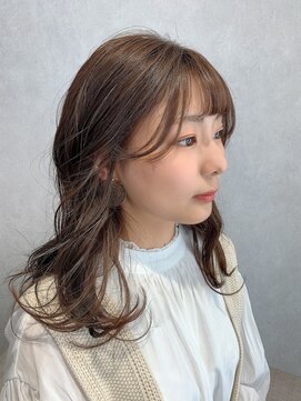 ローウェ 青山 表参道(Louwe) エアリーミディ☆大人可愛いブラウンベージュ