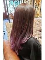 シャル 新百合ヶ丘(shalu)&nbsp;バレイヤージュ×グラデーション×シアーモーブバイオレット