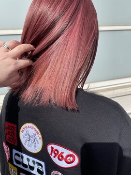 ヘアーサロン リバース(Hair Salon Rebirth) 【防府/Rebirth】ハイトーンピンク　インナーカラー