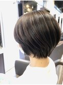 大人かわいい似合わせひし形小顔ショートボブ◎20代30代40代