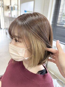 グランボーテ(GrandBeaute) インナーカラー ホワイトベージュ