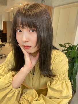 ガリカ 博多(Gallica) 【恒吉佐央里】大人ストレート/顔周りウルフレイヤー/姫カット