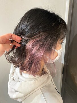 アクト 三鷹店(ACT) インナーカラーピンクグラデーション