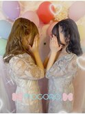 リボンハーフツイン