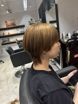 エイト 藤沢店(EIGHT fujisawa) マッシュショート×ブリーチなしダブルカラー【藤沢】