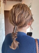 ミルヘアデザイン(mil hair design) ミルクティーベージュダブルカラーインナーカラーハイライト