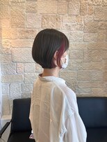 ヴァン カウンシル 川口店(VAN COUNCIL)&nbsp;大人かわいいショートボブ×うる艶インナーカラー レッド3