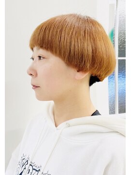 モリオフロムロンドン 松戸店(Morio from London) 【松戸 藤原】マッシュショート 刈り上げ オレンジ