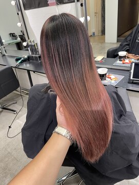 キング 高槻(K!ng) 縮毛矯正髪質改善ハイライトレイヤーカット高槻美容室エクステ