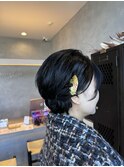 ショートヘアアレンジ結婚式成人式パーテイーヘアセット