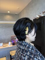 アチーブリス(achieve Liss)&nbsp;ショートヘアアレンジ結婚式成人式パーテイーヘアセット