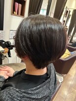 美容室ヒラトヤ 仙北店&nbsp;４０代５０代ミセスヘアコンパクトショート＊ナチュラルブラウン