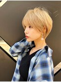 大人ショートボブ 20代30代40代ヘア 小顔