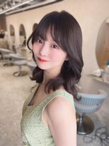 ラルム 新宿(LARME SHINJUKU)&nbsp;ミニウルフレイヤーカット顔周りカット前髪カット韓国ロング新宿