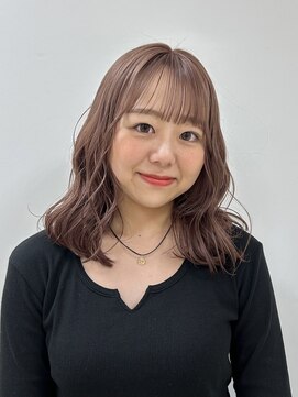 アーチバイケンジ(arch by kenje) ブリーチありダブルカラー/ピンクベージュ/ベージュカラー