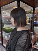 ナチュラルストレート/切りっぱなし/