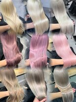 ベレーザ 渋谷(BELEZA)&nbsp;16445抜きっぱなしブリーチ金髪レイヤーロングホワイトブロンド