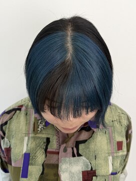 いろあそび 町田 セクションカラー/ブラック×ブルー