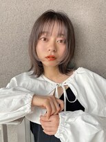 ガーデン 渋谷(GARDEN)&nbsp;小顔大人ボブ暗めカラーミディアムデザインカラー