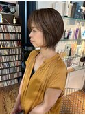 伸ばしかけショートボブ