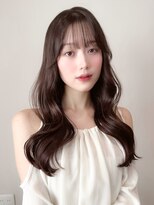 レア 表参道(L'ea)&nbsp;・大人ガーリーダークアッシュ似合わせカットミディアムレイヤー