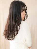 カバーヘア ブリス 志木南口駅前店(COVER HAIR bliss)&nbsp;ダークアッシュ波巻きドライパーマ波巻きロングX志木30代40代