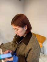 アリュメ 三重鈴鹿店(allum)&nbsp;☆ ブリーチなしWカラー 柔らか暖色オレンジブラウン ☆