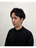  柏 メンズパーマ 緩めツイスパ ナチュラルショート