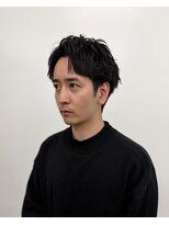 フロー 柏店 92(FLOW)&nbsp;柏 メンズパーマ 緩めツイスパ ナチュラルショート