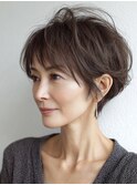 白髪ぼかし脱白髪染め似合わせカット40代50代60代
