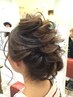 お呼ばれヘアセット♪（アップスタイル・ハーフアップスタイル）