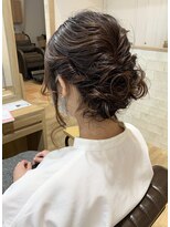 ソッリーソ ヘア(sorriso hair) 【sorriso hair桜山】ロープ編み☆およばれヘアアップ