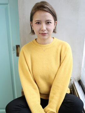 バース(BIRTH) 天神【BIRTH】タイトな外ハネミニボブ×スモーキーグレージュ