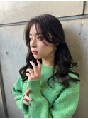 顔まわりカットで今っぽナチュラルロング