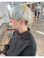 ザ オーダー(THE ORDER)&nbsp;ブリーチ抜きっぱなしにブルーを入れたデザインカラー