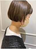 ミニボブ　オン眉ボブ