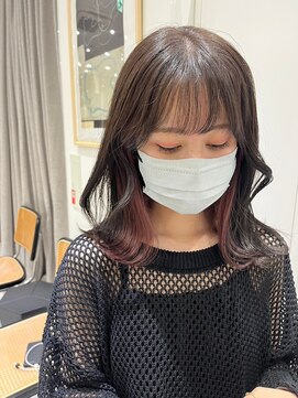 ジーナ セントラル銀座(Zina) インナーカラー*カシスレッド【ZinaCENTRAL】