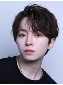 かきあげる前髪【ツーブロックマッシュショート】韓国風