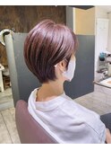 美髪大人可愛い大人美人シースルーバングショート20代30代40代