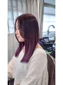 透け感グラデーションカラー☆ラベンダーくすみカラー