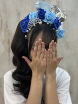 エルバイラビス 大宮(elu by lovis)&nbsp;グレーベージュ/レイヤーロング/アッシュカラー/前髪パーマ