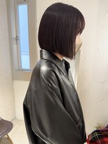 ラミエ バイ メルト 吉祥寺(lamie by melt)&nbsp;"久保田"切りっぱなしぷつっとボブあごライン地毛風カラー