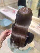 アソビ 表参道(ASOBI)&nbsp;ミルクティーベージュ/黒髪/小顔/ワンレン/髪質改善/前髪