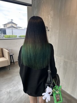 トテ(tote.) グラデーショングリーンカラー