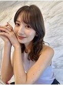 簡単スタイリングヘアセンターパートゆるふわロングハイレイヤー