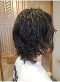 メンズカット&無造作パーマ