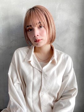 ギークス(GEEKS) 【GEEKS渋谷】ピンクボブ/ボブカット/ニュアンスカラー/似合わせ