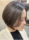 ショート　ボブ　ウルフ　髪質改善　白髪ぼかし　トリートメント