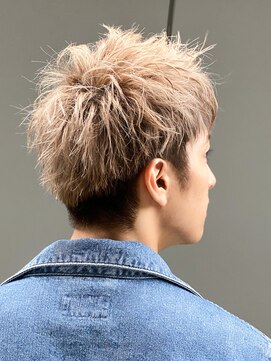 エルマーク 堺東(L-MARK) ダブルカラー/ブリーチ/ミルクティー/ヘアカラー/men's