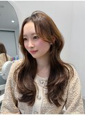 レイヤーカット/韓国ヘア/顔まわりカット/前髪カット
